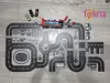 Sticker pentru podea sub formă de joc cu hartă rutieră trafic urban, Folina, 100x50 cm, racletă de aplicare inclusă