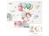 Sticker cameră bebe, Micul unicorn, decor perete şi mobilă, 60x40cm