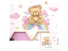 Sticker cameră bebe, ursuleţ, decor perete şi mobilă, 60x40cm