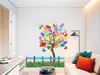 Sticker cameră copii, Copac cu frunze colorate, Folina, multicolor