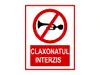 Sticker Claxonatul interzis 15x23 cm