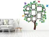 Sticker Copac cu rame foto, Folina, decorațiune pentru perete, 150 cm înălţime , racletă de aplicare inclusă.