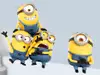 Sticker Minioni Finger in eye, Imagicom, pentru copii, autoadeziv