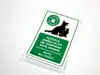 Sticker cu 'Accesul animalelor de companie este permis', autocolant, 15x23 cm