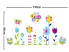 Stickere cameră copii cu Flori colorate, Folina, multicolor