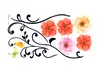 Sticker decorativ Clara, Magicfix, imprimeu floral, multicolor