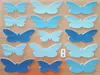 Sticker Fluturi albaștri