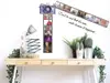 Sticker decorativ pentru perete cu citat și rame foto, Folina, multicolor