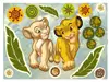 Sticker cameră copii cu Regele Leu Simba şi Nala, Komar, autoadeziv, planşă de 50x70 cm