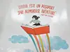 Sticker cu mesaj 'Cititul este un pașaport spre numeroase aventuri', decorațiune pentru școli și grădinițe, 90x70 cm, racletă de aplicare inclusă