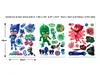 Sticker Eroi în pijama PJ Masks, Walltastic, decorațiune multicoloră, planșă 33 stickere