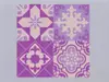 Sticker faianţă Morris, Folina, decorațiune decorativă mov, sticker set 30 bucăţi