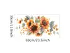Sticker floarea-soarelui, decor pentru perete şi mobilă, 30x60 cm
