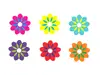 Sticker decorativ Rita, Folina, imprimeu floral, multicolor, set 6 bucăți