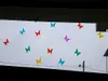 Sticker geam Fluturi, Folina, multicolor, set 70 bucăți