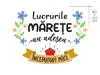 Sticker cu mesaj 'Lucrurile mărețe au adesea începuturi mici', decorațiune pentru școli și gradinițe sau camera copiilor, 80x120 cm, racletă de aplicare inclusă