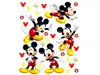 Set 5 Stickere Mickey Mouse, AG Design, planşă de 65x85 cm