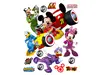 Sticker Mickey şi piloţii de curse, AGDesign, decorațiune pentru copii, planșă sticker 65x85 cm