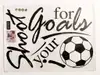 Sticker Minge de fotbal, Folina, cu mesaj motivaţional, negru