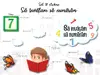 Sticker educativ Invățăm să numărăm, numere în pătrate, decorațiune pentru școli și grădinițe, planșă de100x65 cm, racletă inclusă