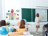 Sticker educativ Invățăm să numărăm, numere în pătrate, decorațiune pentru școli și grădinițe, planșă de100x65 cm, racletă inclusă