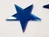Set 59 stickere steluţe, decoraţiune perete din oglindă acrilică albastră