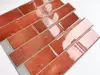 Faianţă autoadezivă 3D Smart Tiles, Folina, cărămidă maro - set 10 bucăţi