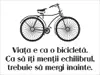Sticker Bicicletă, Folina, cu text motivaţional, autoadeziv