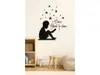 Sticker decorativ „Once upon a time...” – planșă 25x55 cm, negru, ideal pentru spații de lectură