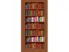 Autocolant uşă Bibliotecă, Folina, model multicolor, rola de 100x210 cm