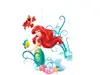 Sticker Mica Sirenă Ariel, Komar, pentru copii, multicolor