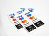 Set 2 stickere pentru plăți electronice, Folina, 30x10 cm