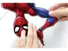 Set 8 stickere Spiderman, Komar Spider Man Web Head, decor cameră băiat, planşă de 100x70cm