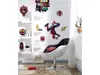 Set 8 stickere Spiderman, Komar Spider Man Web Head, decor cameră băiat, planşă de 100x70cm