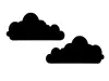Sticker Nori, Folina, tablă de scris, negru, set 2 bucăți