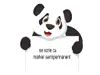 Sticker whiteboard Panda, Folina, tablă de scris, multicolor