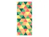 Autocolant uşă Triunghiuri colorate, Folina, model multicolor, dimensiune autocolant 92x205 cm