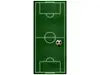 Autocolant uşă Teren de fotbal, Folina, culoare verde, dimensiune autocolant 92x205 cm