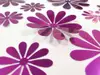 Stickere 3D Flori mov, Folina, efect metalic - set 12 bucăţi