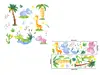 Stickere cameră copii Animale din savană, multicolor, 2 planse 30x90 cm