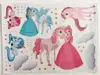 Stickere Unicorni şi prinţese, Folina, pentru copii, multicolor