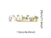 Sticker cameră copii, bordură verticală cu animale din junglă, 120x30 cm