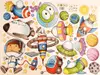 Sticker camera copii, Micii Exploratori, multicolor