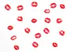 Stickere decorative buze, Folina, autoadezive, roşii, set 30 bucăți