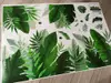 Sticker Frunze exotice, Folina, bordură decorativă verde, 150 cm lungime
