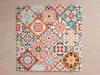 Set 6 stickere faianţă Sole, Folina, model patchwork colorat, 20x20 cm