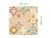 Set 6 stickere faianţă Sole, Folina, model patchwork colorat, 20x20 cm