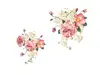 Stickere flori, Folina, decor floral bej, 75x95 cm