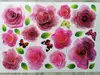 Stickere flori, Folina, trandafiri roz