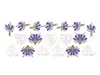 Set 18 stickere decorative Lavandă, pentru faianță, mobilă și proiecte DIY